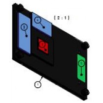 Slimline heatspreader 6.5mm for COMe-mVV10, threaded mounting holes
