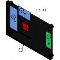 Heatspreader for COMe-mVV10, through holes