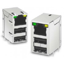 THROUGH HOLE USB/RJ45 COMBO GIGABIT