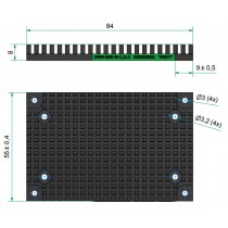 COM Express® mini Universal Passive Cooler Slim for Heatspreader Mounting