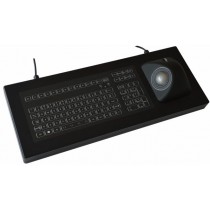 Keyboard with Ergo-Trackball 50mm IP67 enclosed USB US-Layout