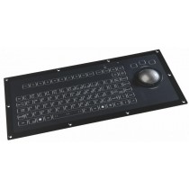 Keyboard with Trackball 50mm IP67 panel-mount USB German-Layout