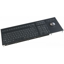 Keyboard with Trackball 50mm IP67 panel-mount USB German-Layout