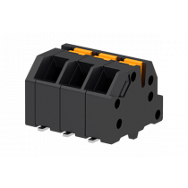 PC-Federklemme, 06 pol., RM 3.5mm 45°, SMD mit pegs