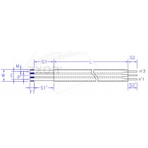 AXOSTRIP, RFC, Raster 2.00 mm, 3 - polig