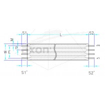 AXOSTRIP, RFC, Raster 2.54 mm, 4 - polig