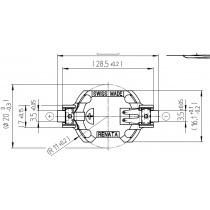 Batteriehalter für CR2016, SMD