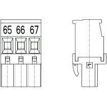 PC-Schraubklemme, anreihbar, L, 03 pol. RM 5.00mm