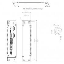 Bracket for Vertical Cabinet Mounting of KBox-A101