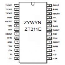 Low Power 5V 250kbps RS232 Transceivers