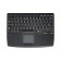 Wireless RF Flat Centric Touchpad Keyboard, USB, Black, Swiss layout