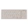 104 Key Notebook Style Keyboard with Numeric Pad, USB, light grey, German layout
