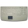 104 Key Ultraflat Touchpad Keyboard with NumPad, PS/2, light grey, German layout
