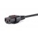 IEC cable with locking C13-US Plug