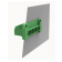 Through-wall terminal blocks, current 20A, 630V, 7Pol, 7.62mm Pitch, Grün