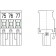 PC-Schraubklemme, anreihbar, R, 03 pol. RM 5.00mm